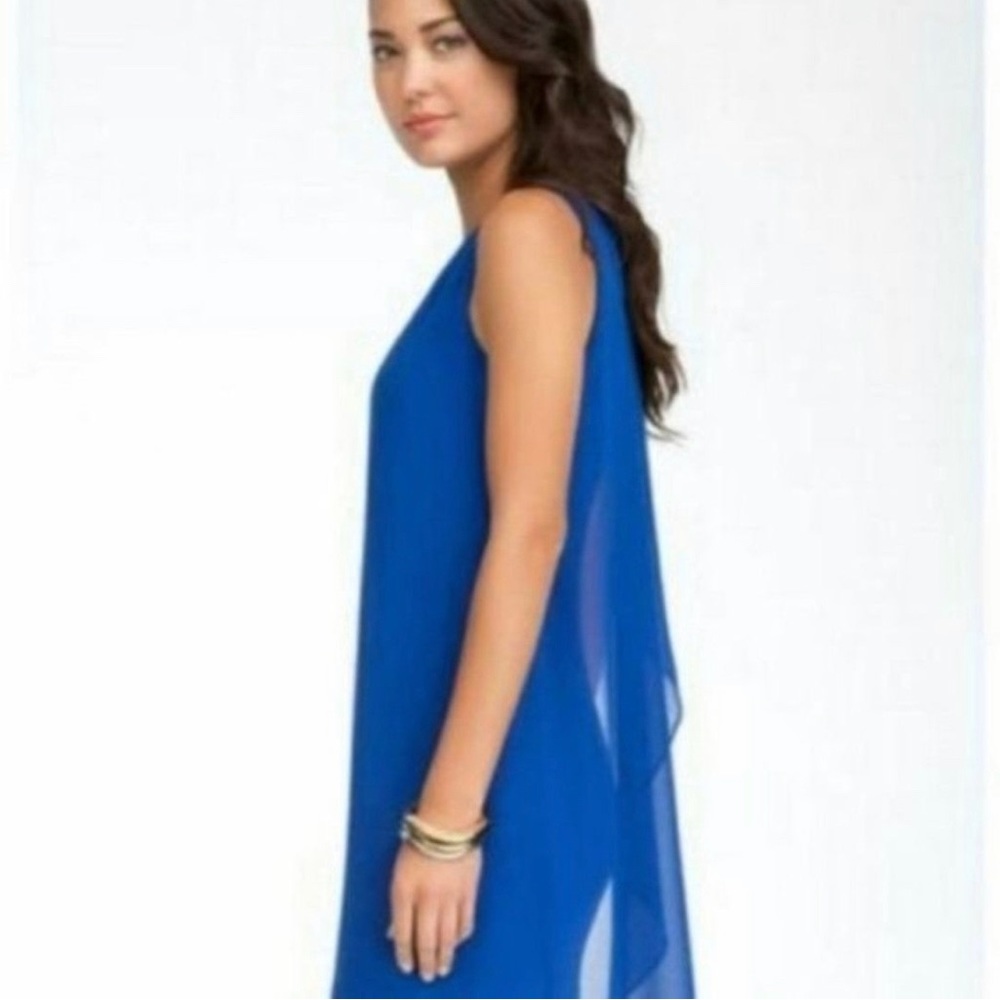 Bebe Sleeveless Shoulder Drape Dress Size S NWT - New Women | Color: RED